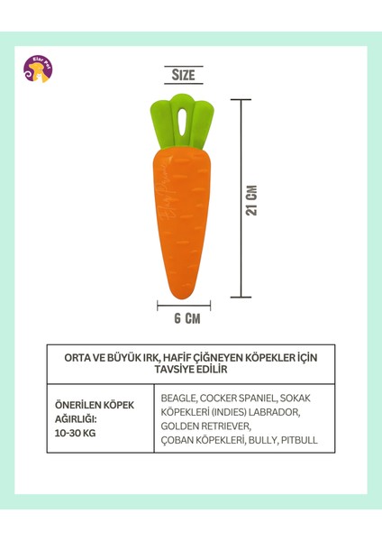Havuç Şeklinde Sesli Köpek Oyuncağı
