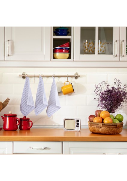 Lüks Mutfak Havlusu 3 Adet - Yüksek Kalite, 100% Pamuk, 30X30 Cm, Waffle Dokuma Washcloth Havlu fiyatları