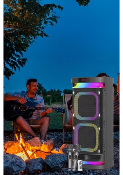 KTS-1991 LED Işıklı Mikrofonlu Kumandalı Bluetooth Hoparlör fiyatları