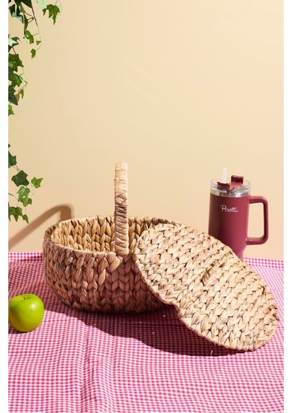 Cliento Hasır Kapaklı Piknik Sepeti 36X30 cm fiyatları