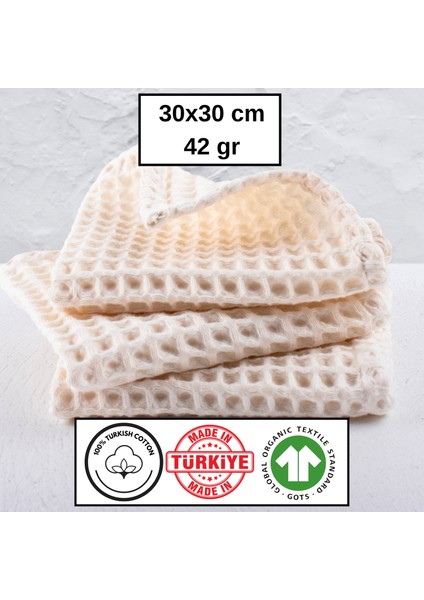 Lüks Mutfak Havlusu 3 Adet - Yüksek Kalite, 100% Pamuk, 30X30 Cm, Waffle Dokuma Washcloth Havlu modelleri