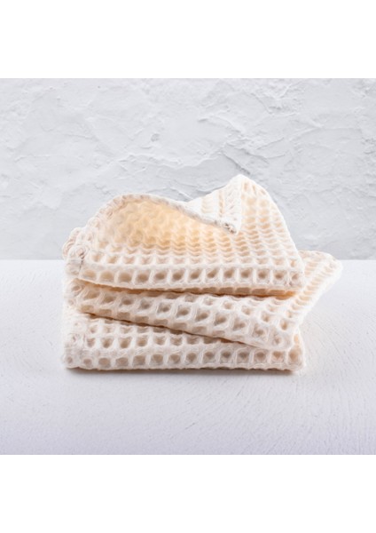 Lüks Mutfak Havlusu 3 Adet - Yüksek Kalite, 100% Pamuk, 30X30 Cm, Waffle Dokuma Washcloth Havlu fırsatları