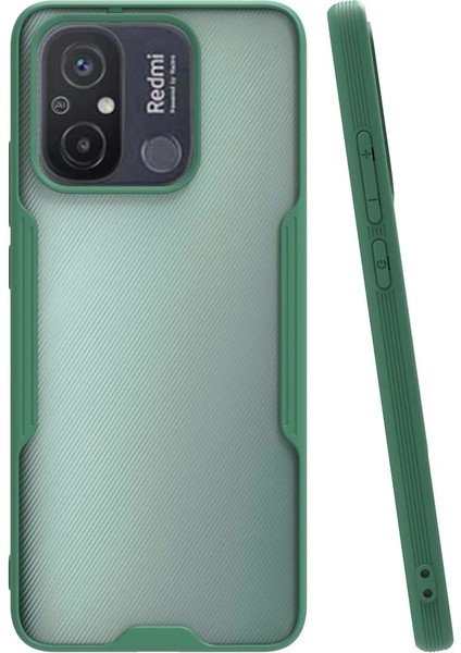 Newface Xiaomi Redmi 12C Kılıf Platin Silikon - Yeşil