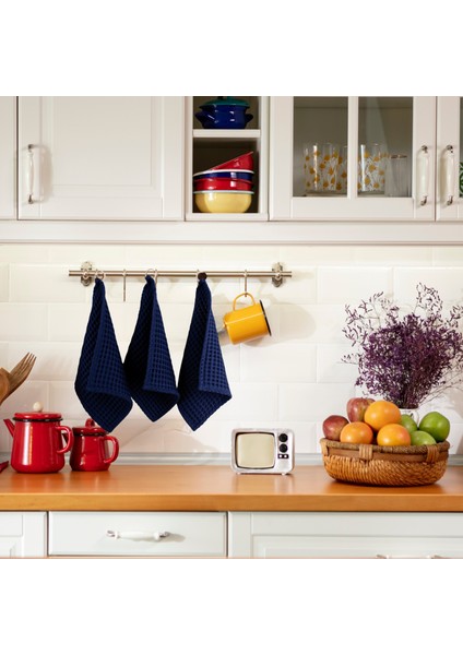 Lüks Mutfak Havlusu 3 Adet - Yüksek Kalite, 100% Pamuk, 30X30 Cm, Waffle Dokuma Washcloth Havlu modelleri