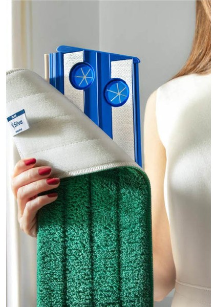 Mikrofiber Temizlik Seti 14 x 42 cm Islak ve Duvar Mop Bezli Dayanıklı 2'li Paket