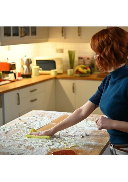 Premium Mikrofiber Mutfak Temizlik Bezi Yüksek Emici Çizilmez Dayanıklı Çok Amaçlı 1'li