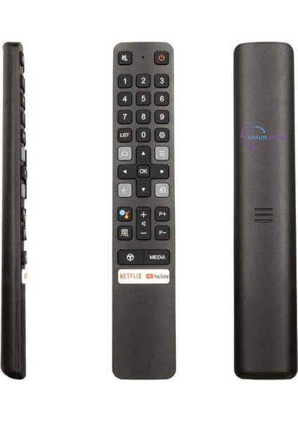 RM-L1673 V2 Netflix - Prime Video - Tcl Chanel - Youtube Tuşlu Ses Komutsuz LCD LED Tv Kumandası