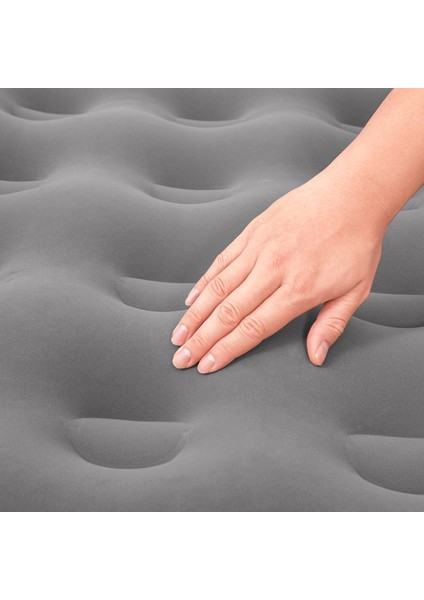 Single Tek Kişilik Şişme Yatak + Elektrikli Pompa 185X76X22CM 671GY BW141