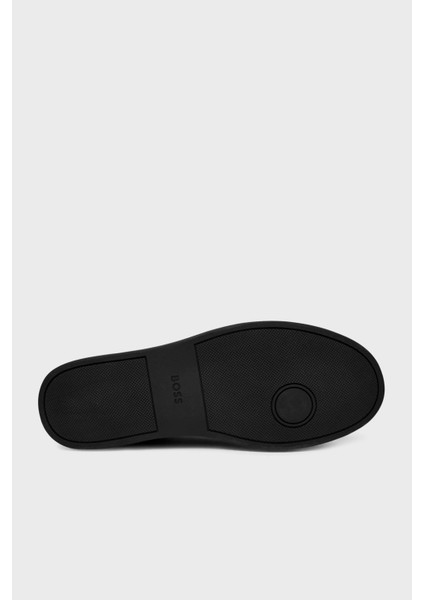 Logolu Deri Sneaker Ayakkabı Erkek Ayakkabı 50552853 005