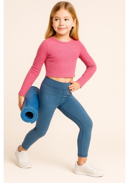 Kız Çocuk Pembe Uzun Kollu Basic Üst, Kız Çocuk Üst - Bluz fiyatları