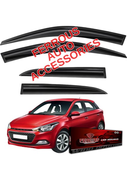 Hyundai I20 Ferrous Cam Rüzgarlığı 4lü Set 2014 2020