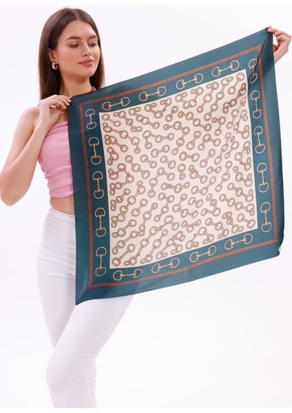 Zincir Desenli Model Fular Bandana Şal Estascarf 70X70 cm fiyatları