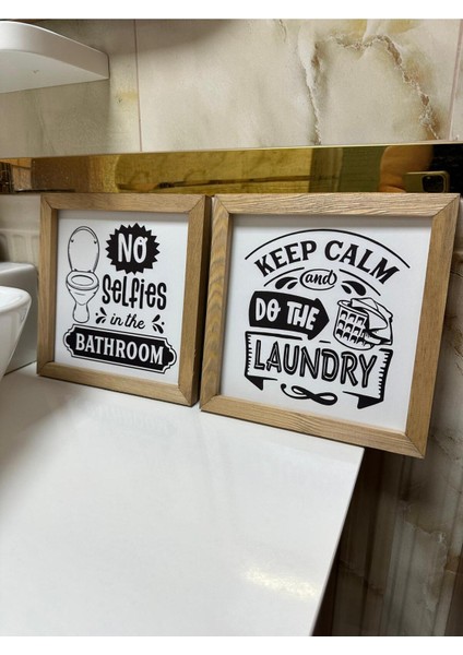 Home , Banyo Için Modern Ahşap Çerçeveli Tablo