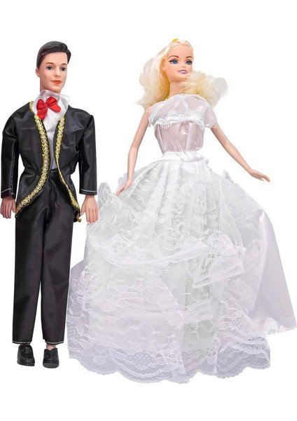 Çocuk Anlily Gelin ve Damat Bebekler