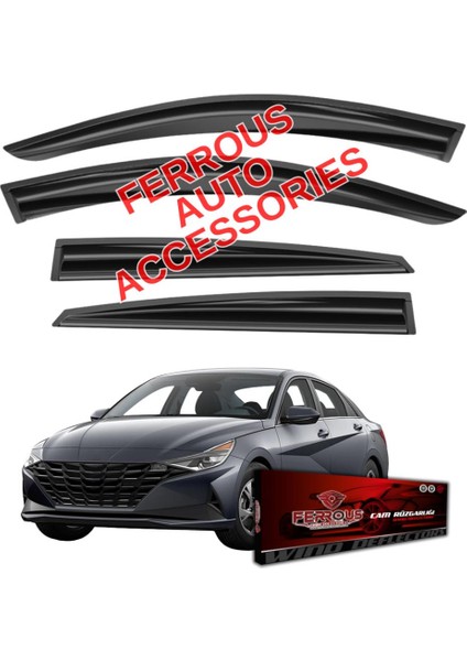Hyundai Elantra Ferrous Cam Rüzgarlığı 4lü Set 2021 ve Üstü