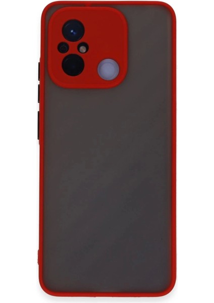 Newface Xiaomi Redmi 12C Kılıf Montreal Silikon Kapak - Kırmızı