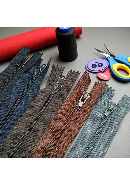 Pantolon Fermuarı | Kemik Fermuar Uzunluk: 18 cm Gri modelleri