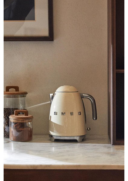 50 Style Retro Krem 1,7 Lt Paslanmaz Çelik Kettle Klf03creu fiyatları