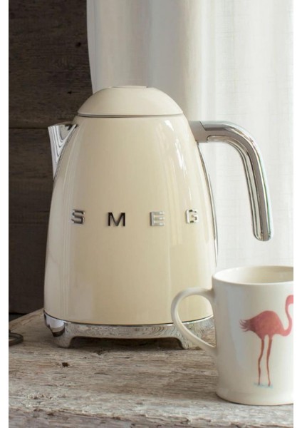 50 Style Retro Krem 1,7 Lt Paslanmaz Çelik Kettle Klf03creu fırsatları