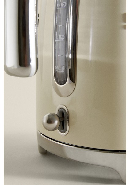 50 Style Retro Krem 1,7 Lt Paslanmaz Çelik Kettle Klf03creu