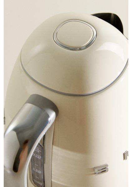 50 Style Retro Krem 1,7 Lt Paslanmaz Çelik Kettle Klf03creu