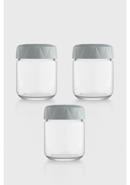 Lexa 210 ml 3'lü Cam Baharatlık Seti 161015 Gri fiyatları