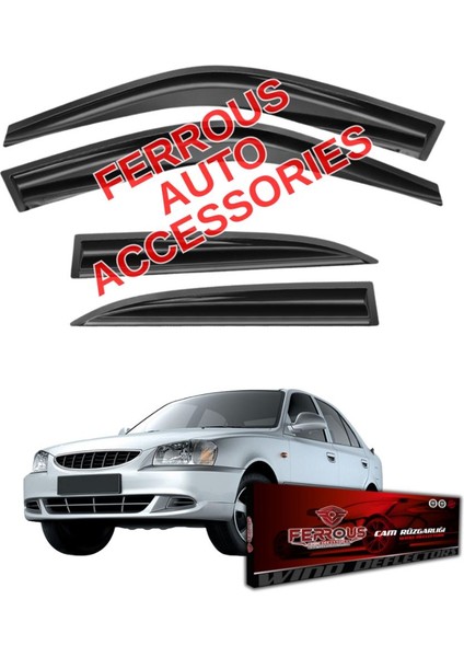 Hyundai Accent Milenyum Ferrous Cam Rüzgarlığı 4lü Set 2000 2003
