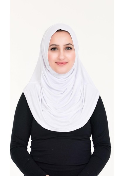 Tesettür Hazır Türban Pileli Pratik Namaz Örtüsü