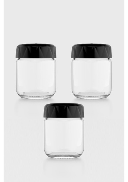 Lexa 210 ml 3'lü Cam Baharatlık Seti 161015 Siyah fiyatları