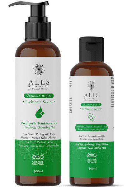 Organik Prebiyotik Arındırıcı ve Gözenek Sıkılaştırıcı Bakım Seti