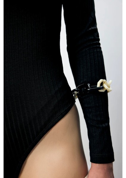 Kadın Çıtçıtlı Dik Yaka Uzun Kollu Basic Body – Rahat Fit, Yeni Sezon, Kadın Body modelleri