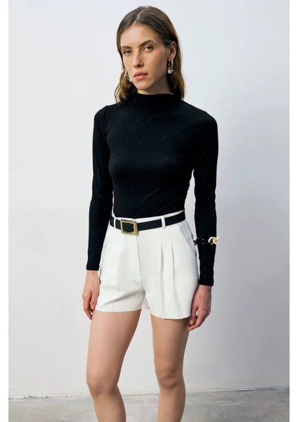 Kadın Çıtçıtlı Dik Yaka Uzun Kollu Basic Body – Rahat Fit, Yeni Sezon, Kadın Body fırsatları