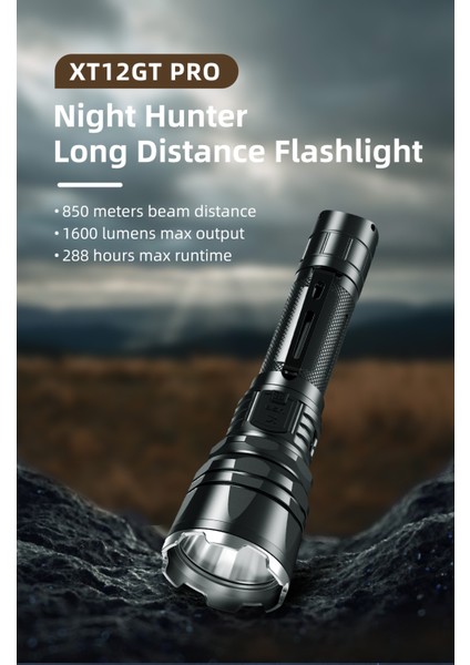 XT12GT Pro Hunting Kıt (Avcılık Kiti) Uzun Menzilli Taktik Fener