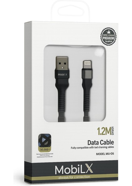 Mobilx Lightning Şarj Kablosu – 1.2 Metre | Hızlı Şarj Destekli | Model: Mu-05 fiyatları