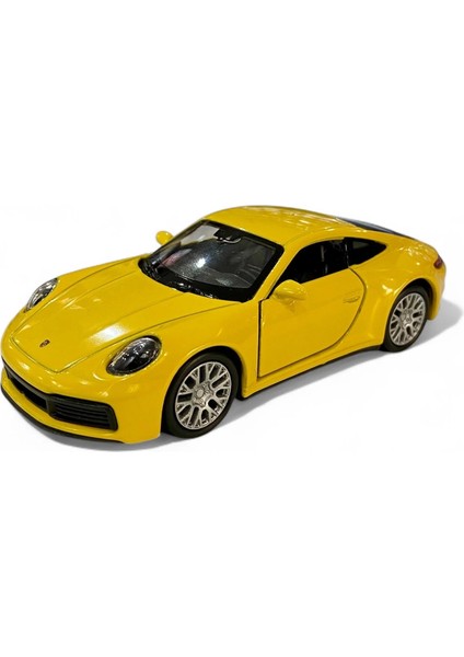 1/36 Porsche 911 Carrera 4 S Sarı (Çek Bırak)