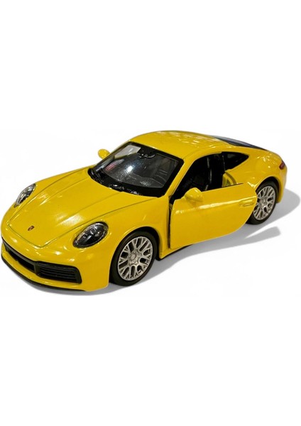 1/36 Porsche 911 Carrera 4 S Sarı (Çek Bırak) modelleri