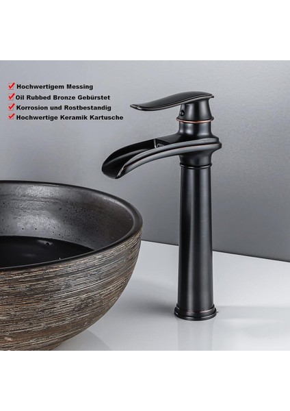 Banyo Çanak Lavabo Bataryası Mat Siyah Bakır Çizgili Renk Yeni Tarz Model 7 Yıl Garantili Ithal modelleri