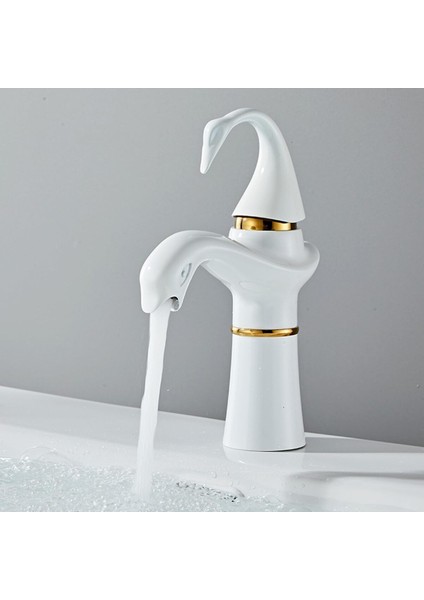 Banyo Lavabo Bataryası Kuğu Model Beyaz / Gold Renk Yeni Ürün Ithal 7 Yıl Garantili Ithal fırsatları