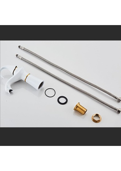 Banyo Lavabo Bataryası Kuğu Model Beyaz / Gold Renk Yeni Ürün Ithal 7 Yıl Garantili Ithal