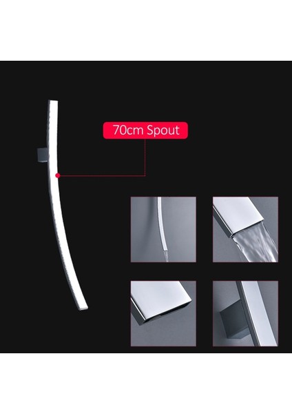 Banyo Lavabo Bataryası Ankastre Yeni Model Krom Renk Ithal 7 Yıl Garantili