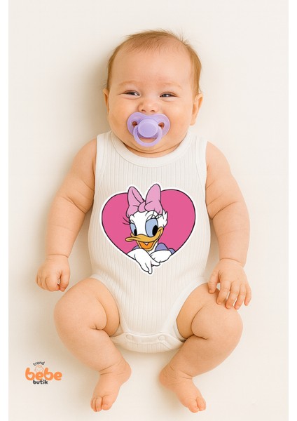 Kolsuz Zıbın %100 Pamuklu Çıtçıtlı Ribana Bebek Body Fitilli Zıbın