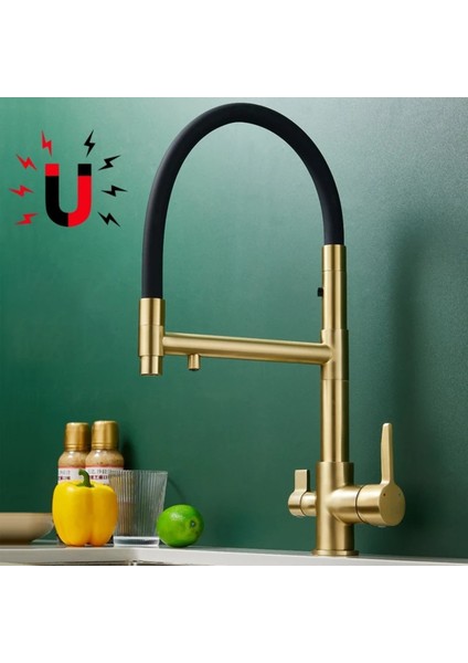 Mutfak Evye Bataryası Dual Flow Su Arıtma Çıkışlı Mıknatızlı Spiral 2 Akış Mod 7 Yıl Garantili Ithal modelleri