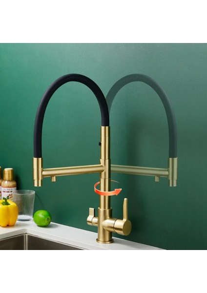 Mutfak Evye Bataryası Dual Flow Su Arıtma Çıkışlı Mıknatızlı Spiral 2 Akış Mod 7 Yıl Garantili Ithal fırsatları