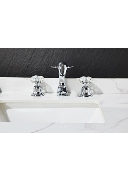 Banyo Lavabo Küvet Jakuzi Bataryası Ankastre Krom Renk Taşlı Kuğu Model Şelale 7 Yıl Garantili indirimleri