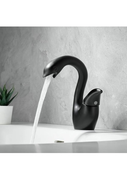 Banyo Lavabo Bataryası Kuğu 2025 Mat Siyah Renk Yeni Ürün Ithal 7 Yıl Garantili Ithal