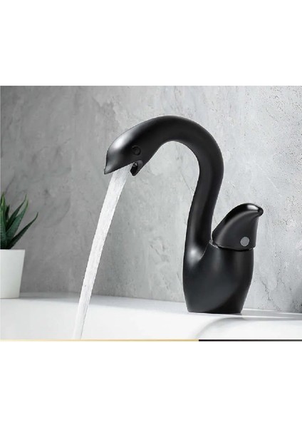 Banyo Lavabo Bataryası Kuğu 2025 Mat Siyah Renk Yeni Ürün Ithal 7 Yıl Garantili Ithal