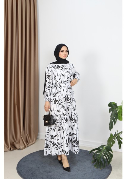Yaprak Desenli Elbise fiyatları