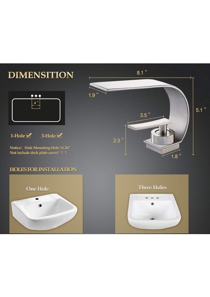 Banyo Lavabo Bataryası Mat Krom Nikel Renk Şelale 7 Yıl Garantili Ithal Yeni Ince Tasarım. indirimleri