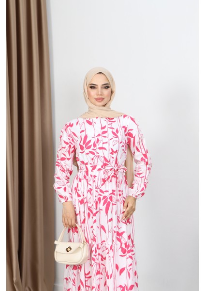 Yaprak Desenli Elbise modelleri