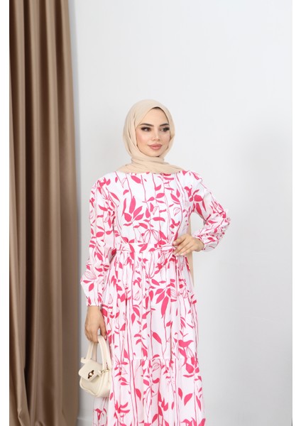 Yaprak Desenli Elbise fırsatları